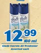 Glade Secrets Air Freshener Assorted-180ml Each