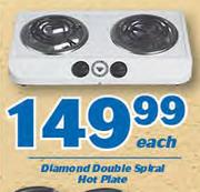 Diamond Double Spiral Hot Plate-Each