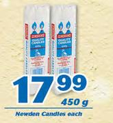 Newden Candles-450g Each