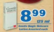 Gentle Magic Skincare Lotion Assorted-125ml Each