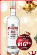 Smirnoff 1818 Vodka(Original Only)-750ml