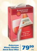Robertsons Winery Slimline Sweet Rose Wine-3Ltr