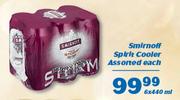 Smirnoff Spirit Cooler Assorted-6 x 440ml Each