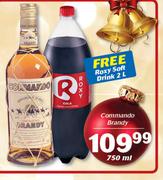 Commando Brandy-750ml With Free Roxy Soft Drink-2Ltr