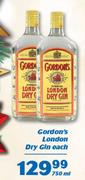 Gordon's London Dry Gin-750ml Each