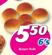 Burger Rolls-6's