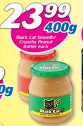 Black Cat Smooth/Crunchy Peanut Butter-400g