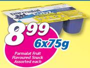 Parmalat Fruit Flavoured Snack Assorted-6x75g