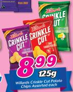Willards Crinkle Cut Potato Chips Assorted-125g Each