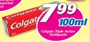 Colgate Triple Action Toothpaste-100ml