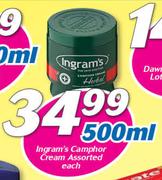 Ingram’s Camphor Cream-500ml Each