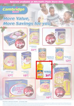 Cambridge Food Mitchells Plain : More Value, More Savings For You (9 Oct - 22 Oct 2018), page 1