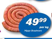 Butchery Nippy Braaiwors-Per Kg