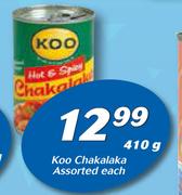 Koo Chakalaka-410g Each
