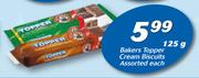 Bakers Topper Cream Biscuits Assorted-125g Each
