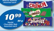 Nestle Chocolate Slab Assorted-80g Each