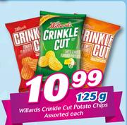 Willards Criinkle Cut Potato Chips Assorted-125g Each