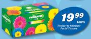 Twinsaver Rainbow Facial Tissues-180's