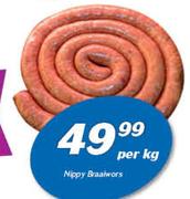 Nippy Braaiwors-Per Kg