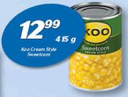 Koo Cream Style Sweetcorn-415g