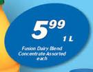 Fusion Dairy Blend Concentrate-1Ltr Each