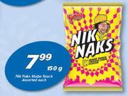 Nik Naks Maize Snack-150g Each