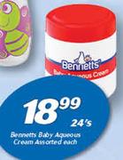 Bennett’s Baby Aqueous Cream 24’s-Each