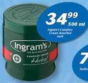 Ingram’s Camphor Cream-500ml Each