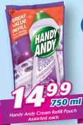 Handy Andy Cream Refill Pouch-750ml