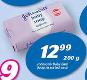 Johnson’s Baby Bath Soap-200g Each