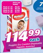 Huggies Dry Comfort Disposable Nappies-Each