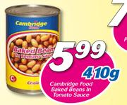 Cambridge Food Baked Beans In Tomato sauce-410g