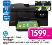 HP Officejet 4-In-1 Colour Inkjet Printer 6700 Premium