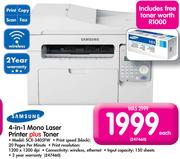 Samsung 4-In-1 Mono Laser Printer+ Toner SCX-3405FW