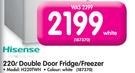Hisense 220L Double Door Fridge Freezer H220TWH
