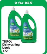 Teepol Dishwashing Liquid-2x1.5L