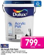 Dulux 20L Acrylic PVA Paint