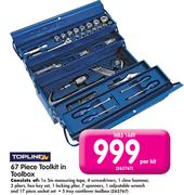 Topline 67 Piece Toolkit In Toolbox-Per Kit