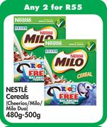 Nescafe Cereals Cheerios/Milo/Milo Duo-2 x 480g-500g