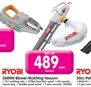 Ryobi 2600W Blower Mulching Vacuum