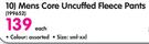 Endurance Mens Core Uncuffed Fleece Pants