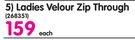 Endurance Ladies Velour Zip Through