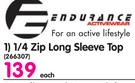 Endurance 1/4 Zip Long Sleeve Top