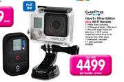 GoPro Hero3+Silver Edition+Wi-Fi Remote-Per Bundle