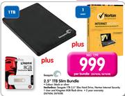 Seagate 2.5" 1TB Slim Bundle-Per Bundle