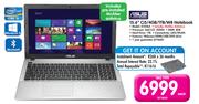 Asus 15.6" Ci5/4GB/1TB/W8 Notebook X550LA