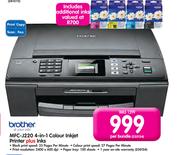 Brother MFC-J220 4-In-1 Colour Inkjet Printer+Inks=Per Bundle