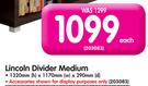 Lincoln Divider Medium 1320x170x290mm