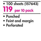 Aro A4 Exam Pad 100 Sheets-Per 10 Pack