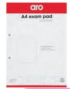 Aro A4 Exam Pad 100 Sheets-Per 10 Pack